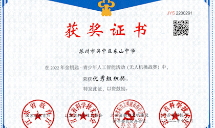 喜报-2022年金钥匙青少年人工智能活动获奖情况